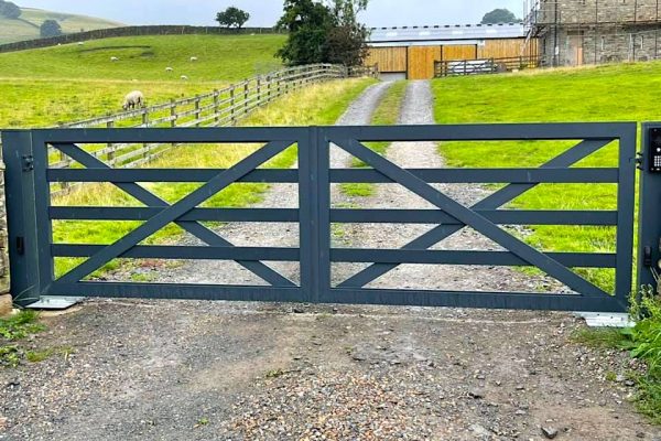 Farm aluminium gates Anthracite00001