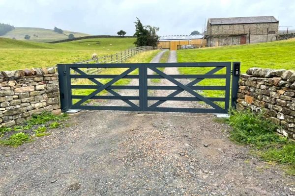 Farm aluminium gates Anthracite00002